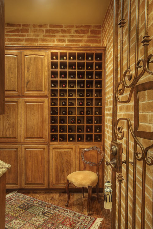 This is an example of a wine cellar in Austin.