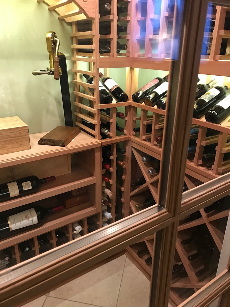 Pleasant Hill Wine Cellar Modern Wine Cellar San Francisco by Wine Hardware of Walnut
