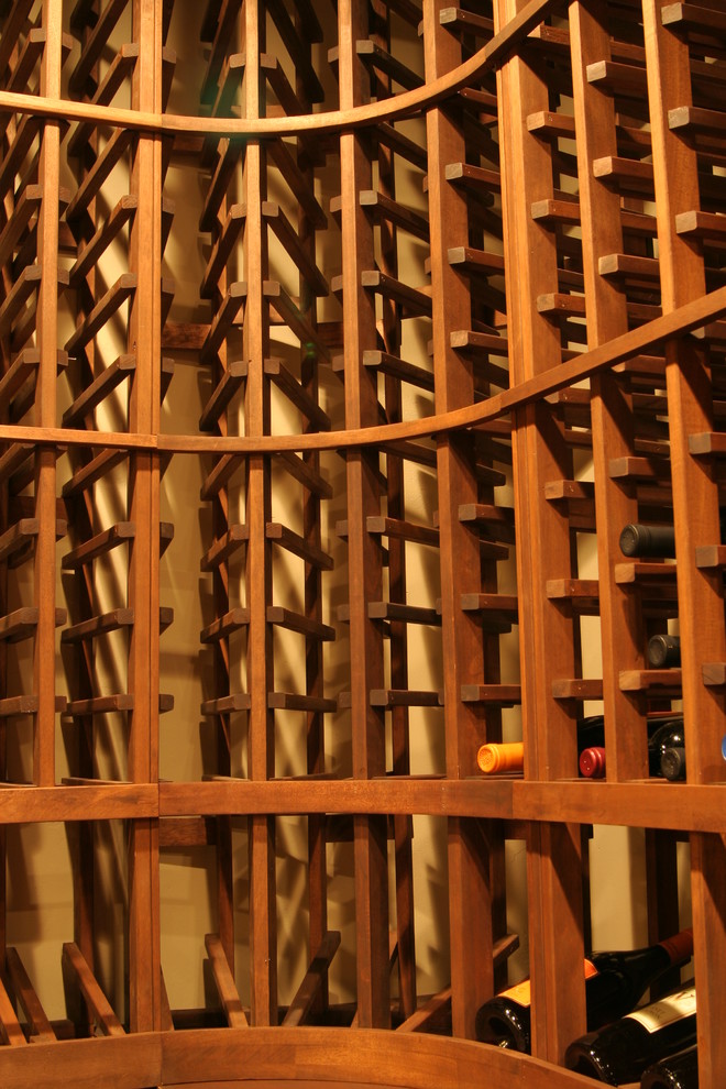 Wine cellar - mediterranean wine cellar idea in Los Angeles