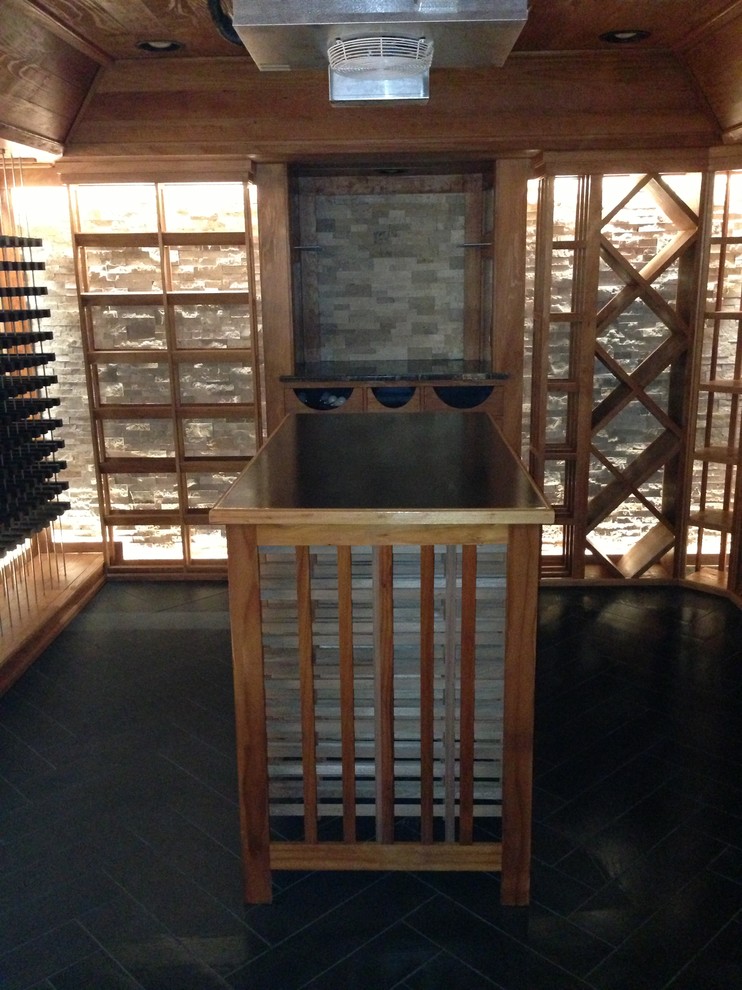 Photo of a modern wine cellar in Atlanta.