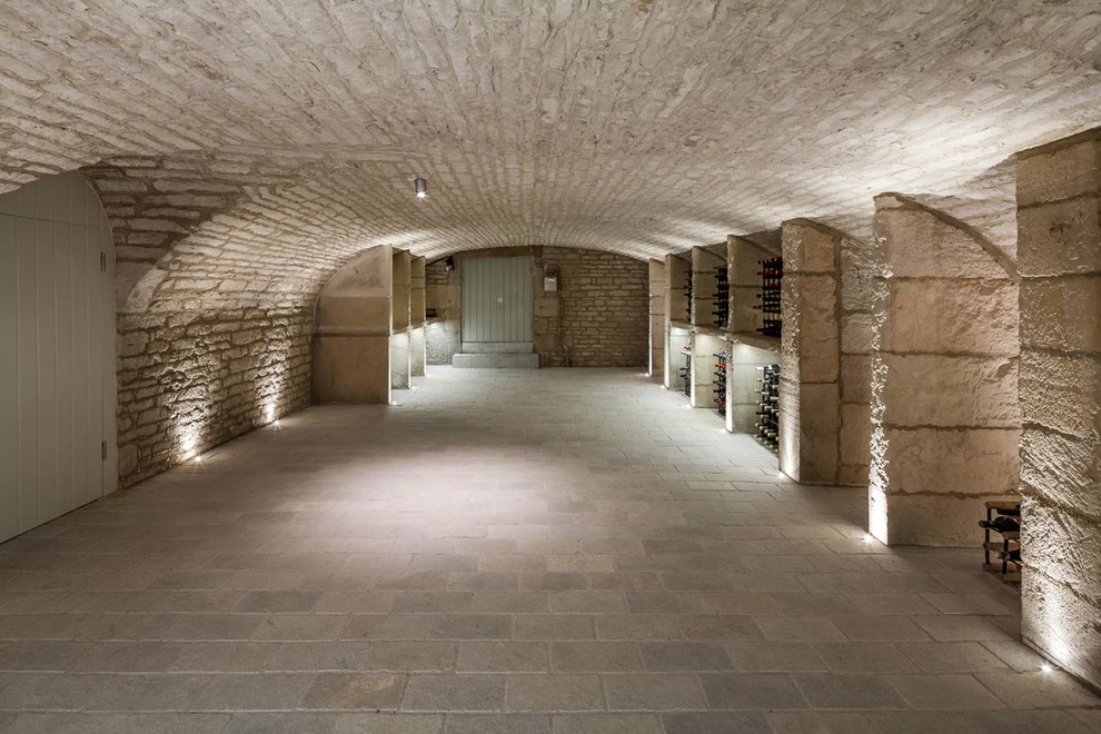 Design ideas for a wine cellar in Gloucestershire.