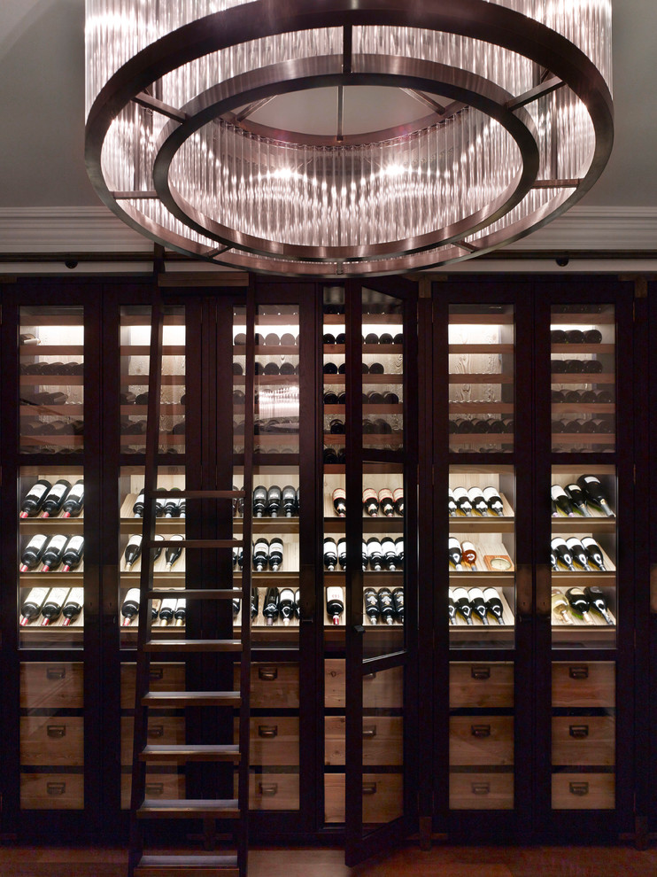 This is an example of a contemporary wine cellar in London.