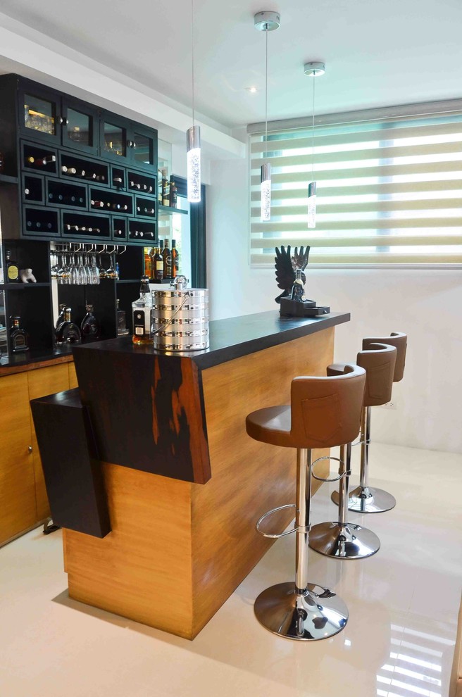 Quezon City TwoStorey Modern Wine Cellar Other by MCK Interior