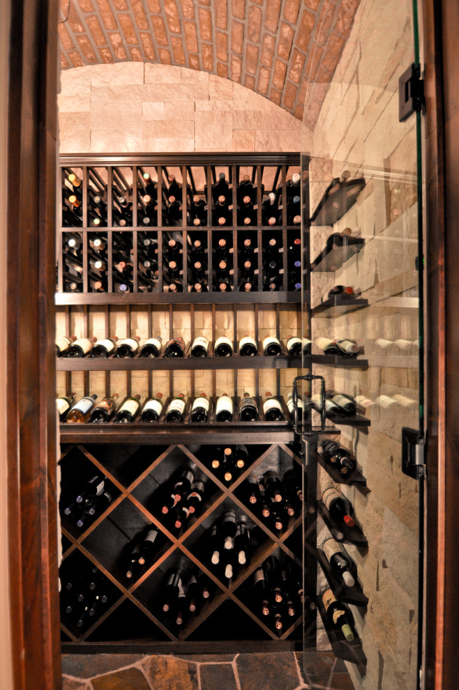 Rancho Santa Fe Traditional Wine Cellar San Diego by