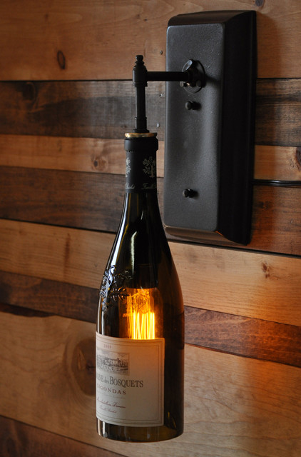 Wine 2024 bottle sconce