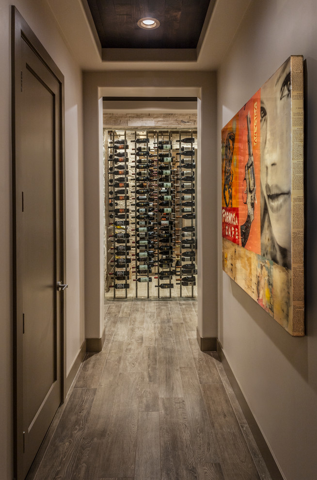 Red Rock Country Club Remodel Modern Wine Cellar Las Vegas by