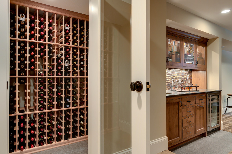 Inspiration for a classic wine cellar in Minneapolis.