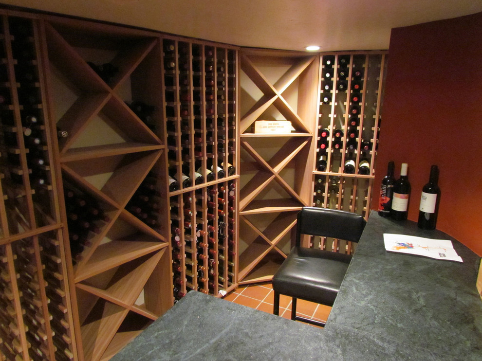 Residental Wine Cellar in California Contemporary Wine Cellar Los