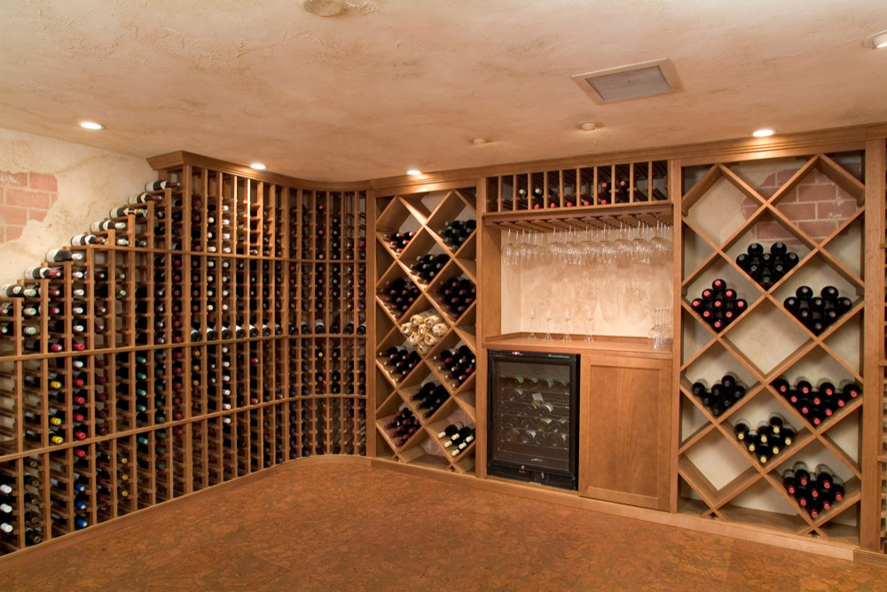 Wine rack store with wheels