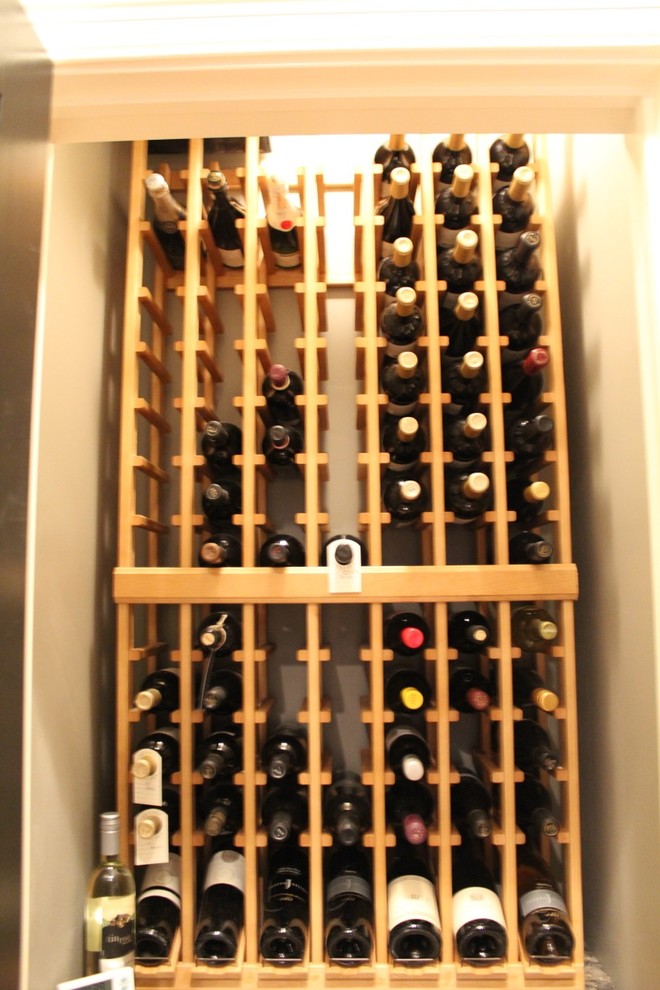 Roscoe Village Condo Design Work Traditional Wine Cellar Chicago by Skyline Window