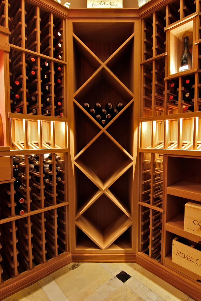 Inspiration for a timeless wine cellar remodel in Seattle