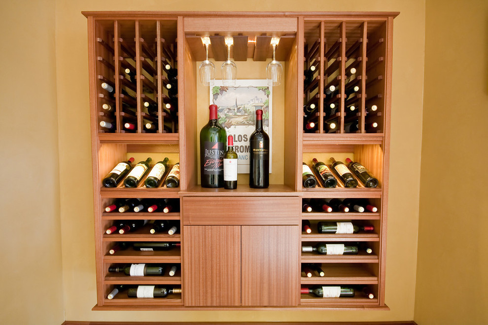 kitchen wall mounted wine rack