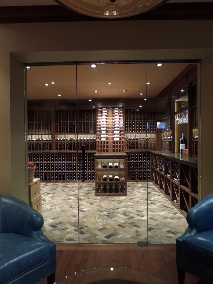 Sliding Glass Doors Wine Cellar Chicago Houzz