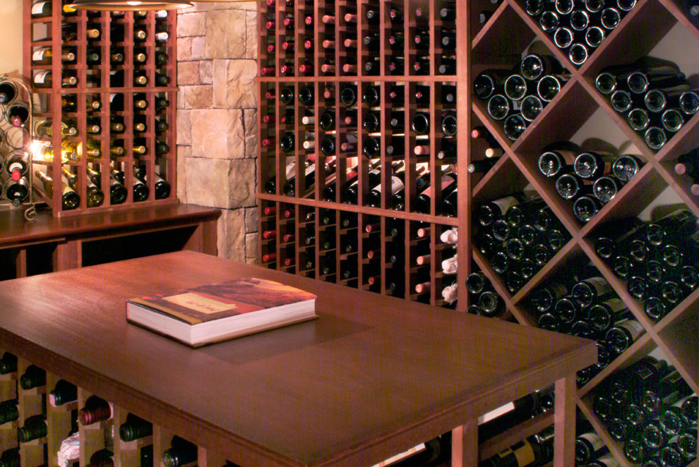 Design ideas for a rustic wine cellar in Boston.