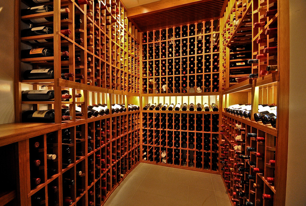 Solana Beach Traditional Wine Cellar San Diego by Sustainable