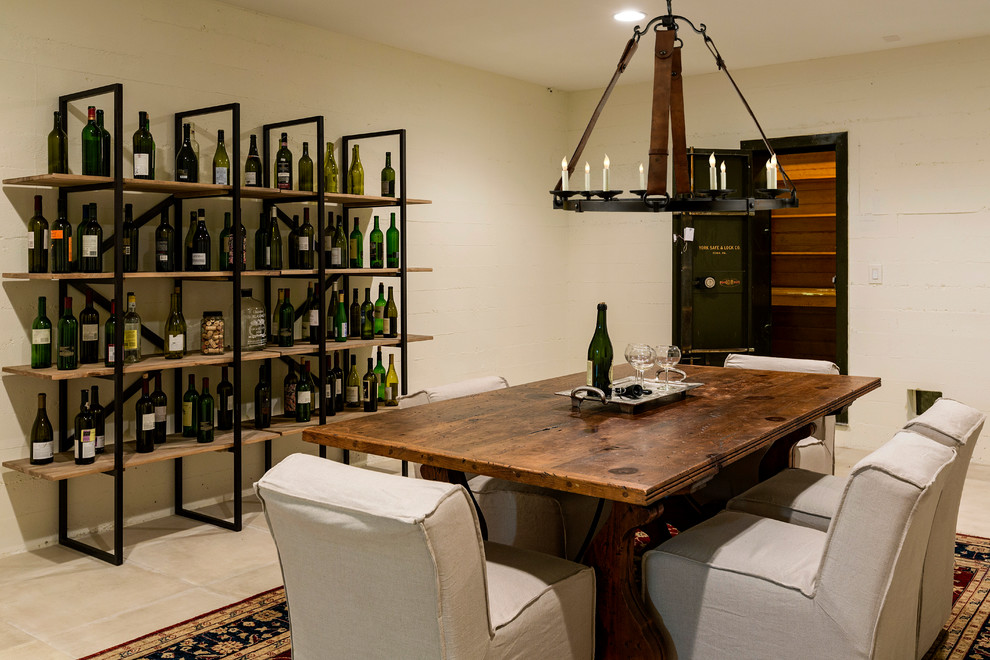 This is an example of a medium sized mediterranean dining room in Los Angeles.