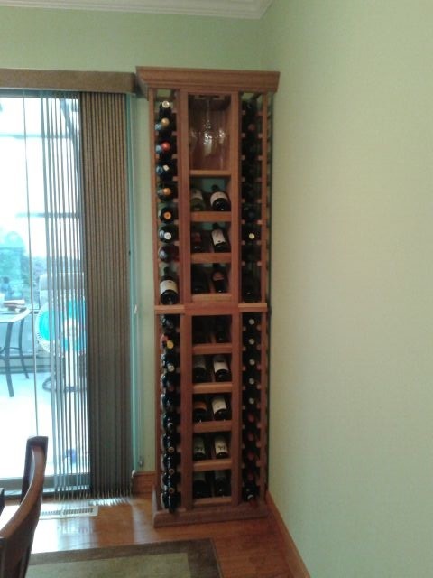 Stand Alone Mahogany Wine Cellar - Traditional - Wine Cellar ...