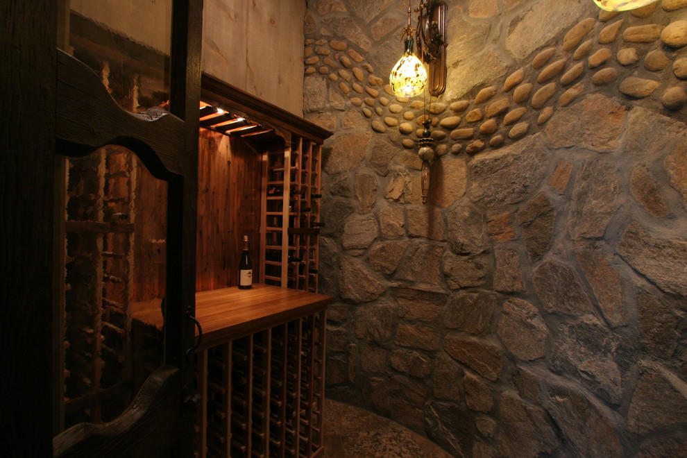 Exemple d'une cave à vin méditerranéenne.
