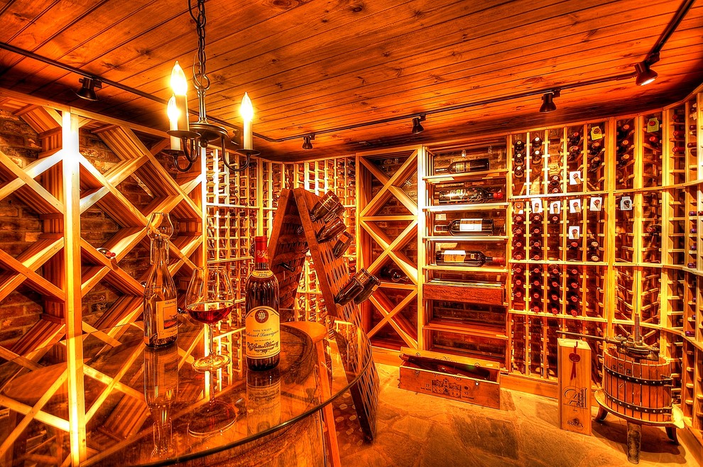 Design ideas for a rural wine cellar in Boston.