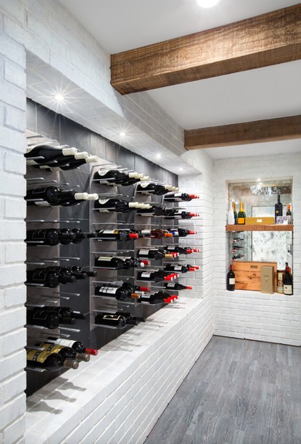 Stylish wine racks STACT wine wall system Modern Wine Cellar San Francisco by STACT Wine Displays Inc. Houzz IE