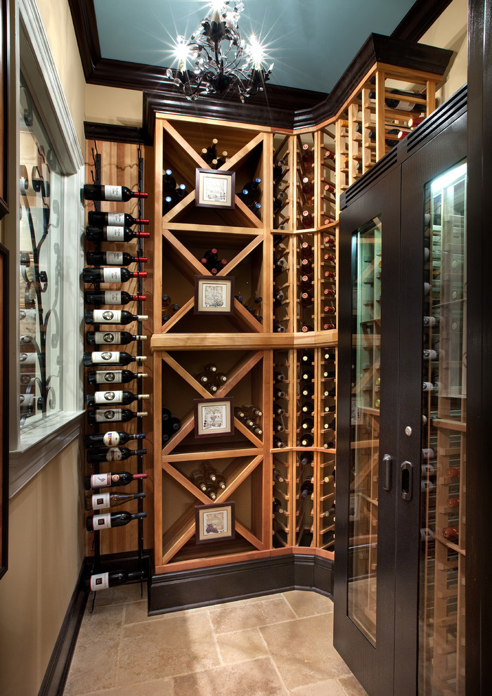 Photo of a traditional wine cellar in Columbus.