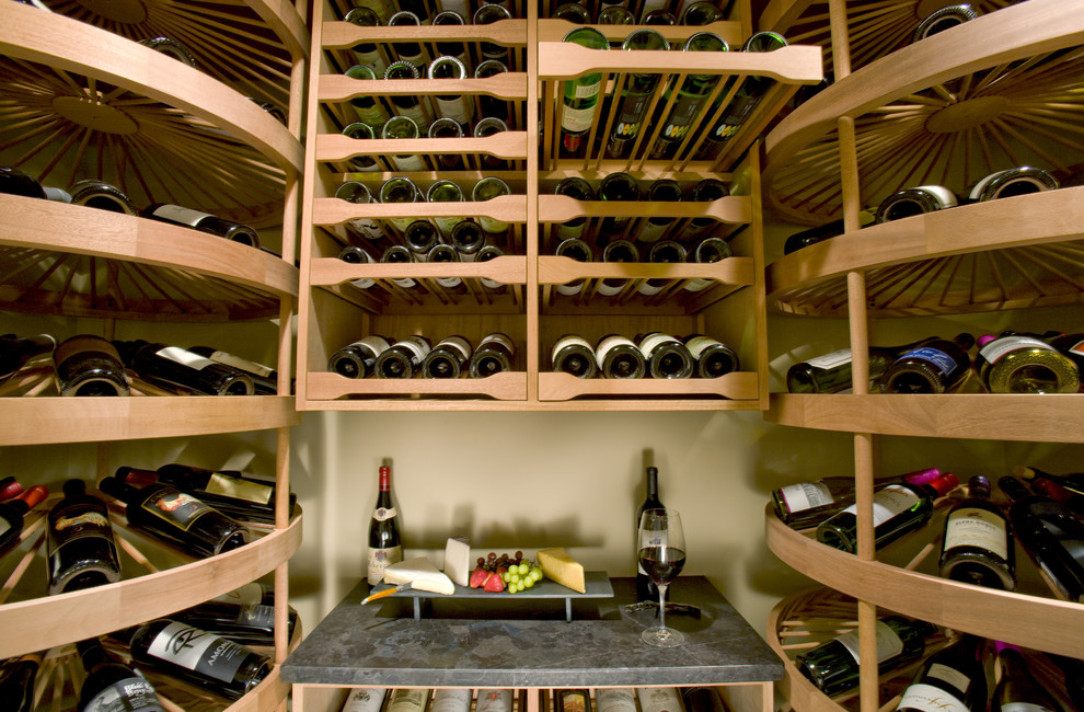 This is an example of a traditional wine cellar in Grand Rapids.
