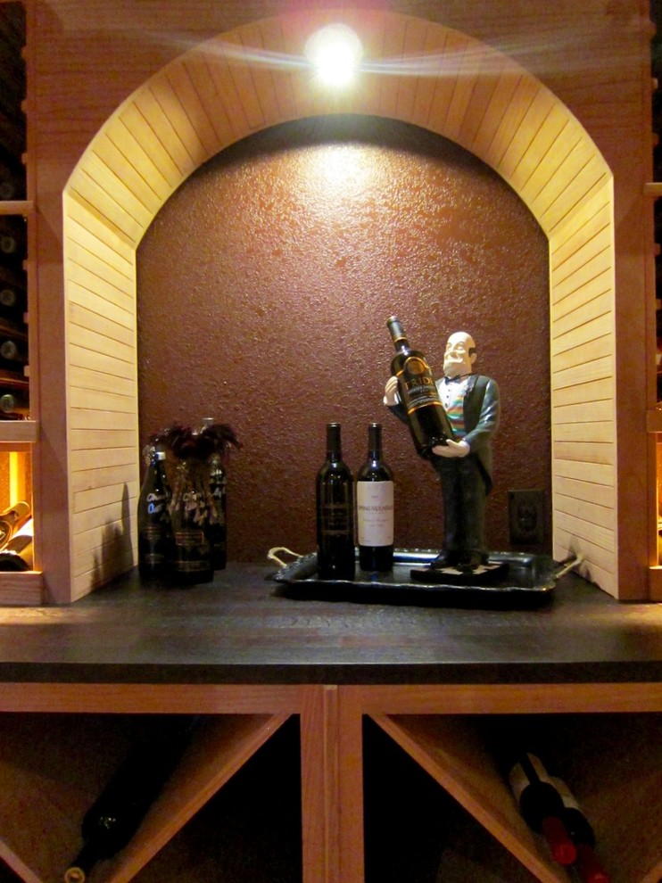 The Arch Display A Key Part of this Wine Cellar Design in Texas