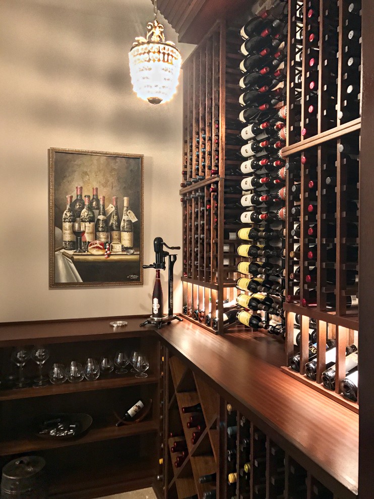 The Lanai House Traditional Wine Cellar Tampa by Tweak Your