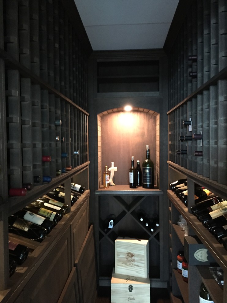 Photo inspiration: Penthouse Wine Cellar Floor Plans Reference: The Pinnacle 48Th Floor Penthouse Traditional Wine Cellar