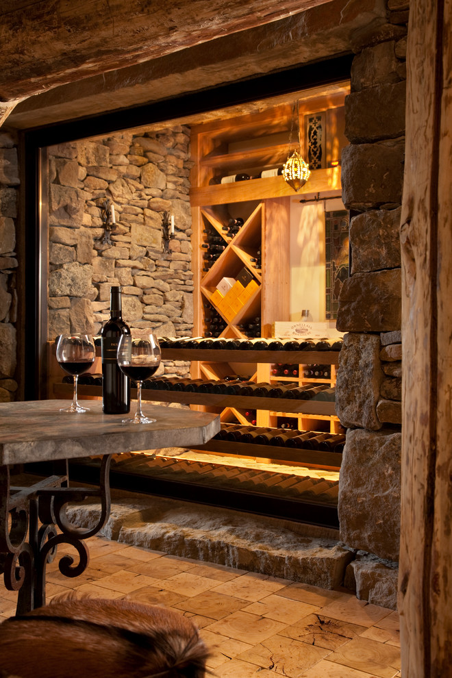 Inspiration for a timeless wine cellar remodel in Other