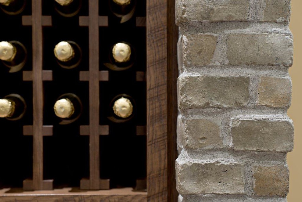 Thin Brick Veneer Wine Cellar Toronto by Stone Selex Houzz