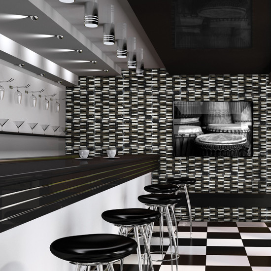 Tile Modern Wine Cellar Oklahoma City by Kingston Flooring LLC