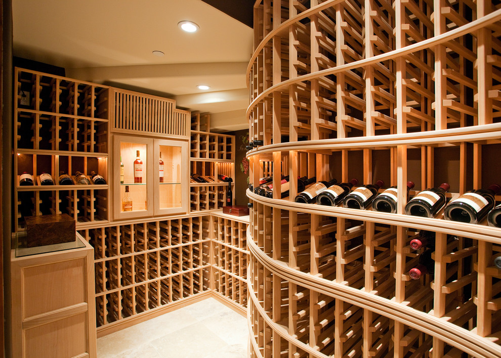 TobleskyGreen Architects Traditional Wine Cellar Los Angeles