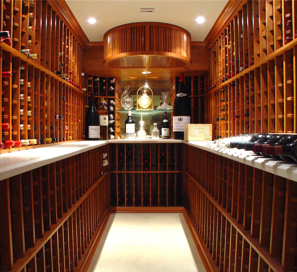 Traditional Wine Cellar by Genuwine Cellars Premium Wood Wine Cellar