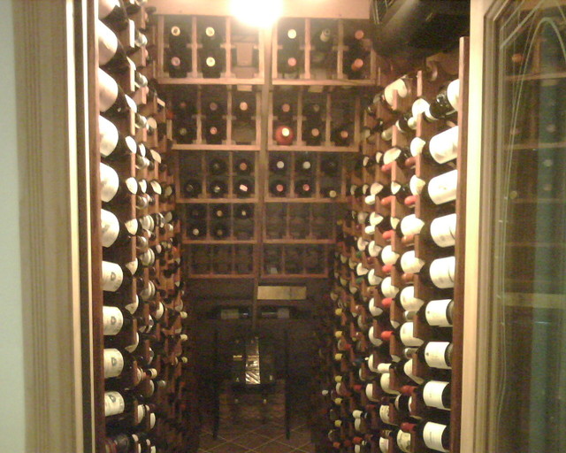 Under the Stairs Calabasas Contemporary Wine Cellar Los Angeles by Closet Wine Cellars