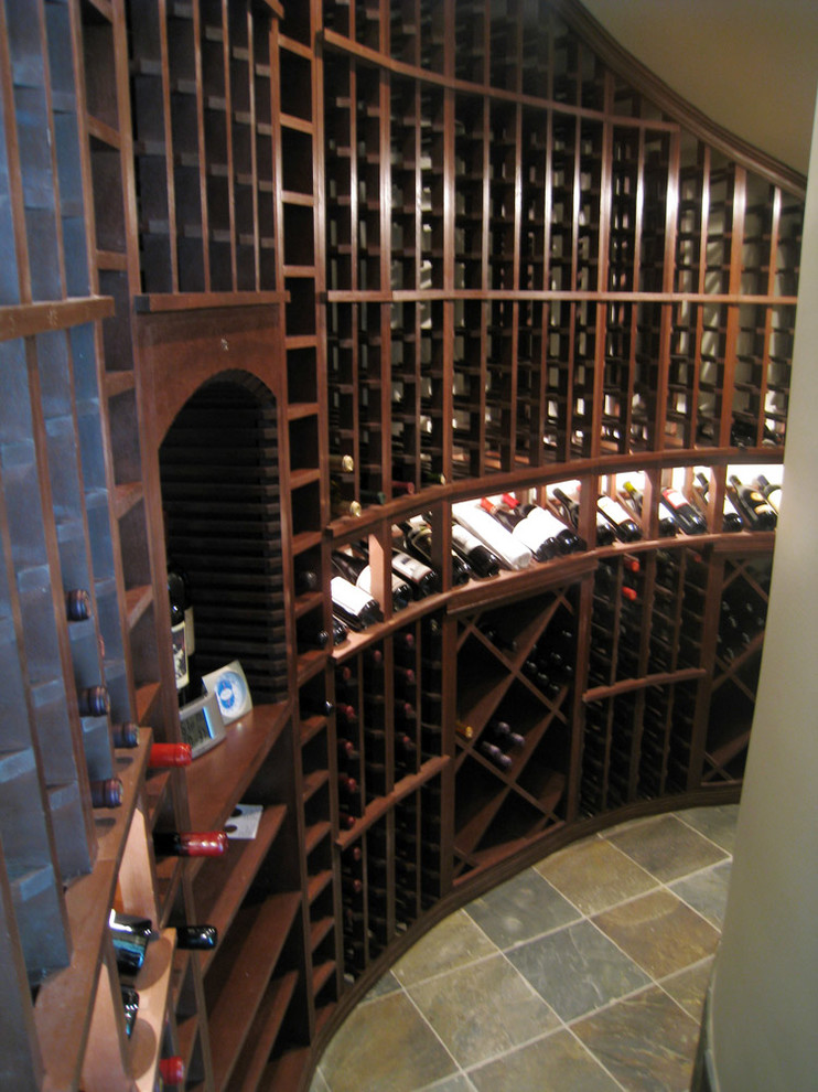 Under the Stairs Wine Room Houston, TX Rustic Wine Cellar