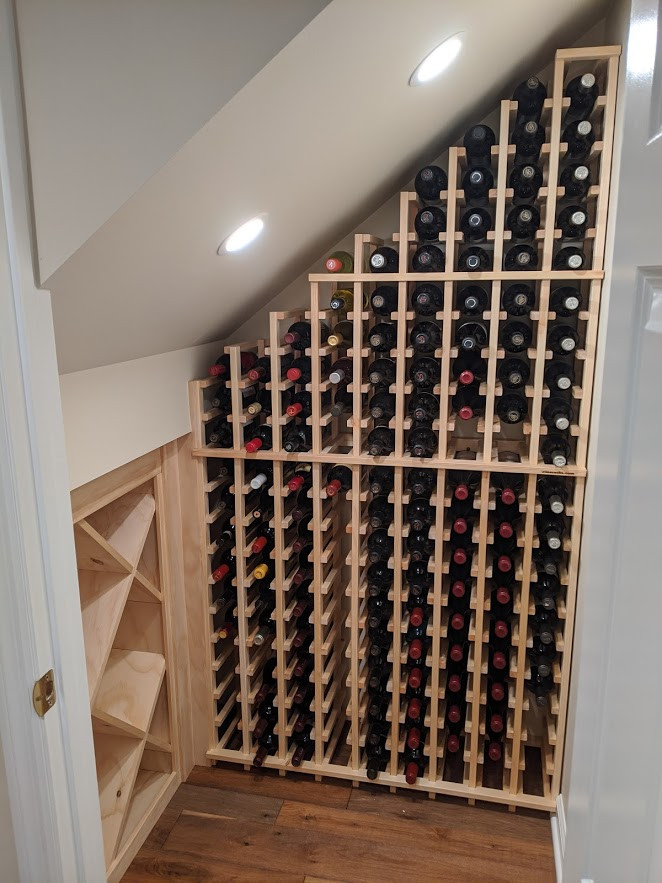 Trendy wine cellar photo in New York