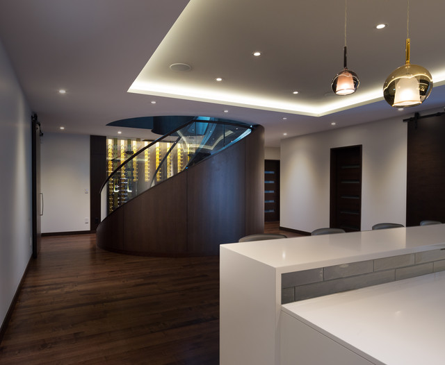 Vancouver Residential Wine Cellar Contemporary Wine Cellar