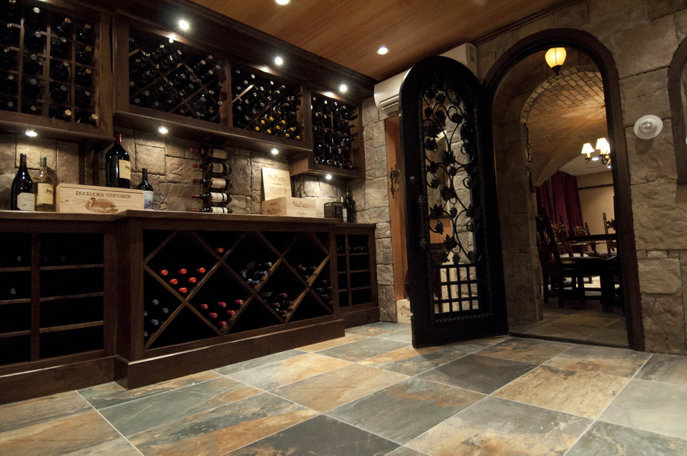 Vintage Wine Cellar Traditional Wine Cellar Boston by