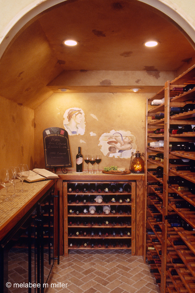 Exemple d'une cave à vin méditerranéenne.