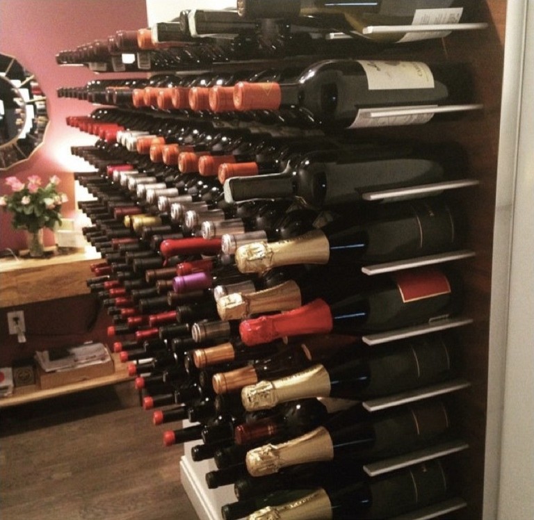 Wallmounted wine storage system STACT Wine Racks Modern Wine