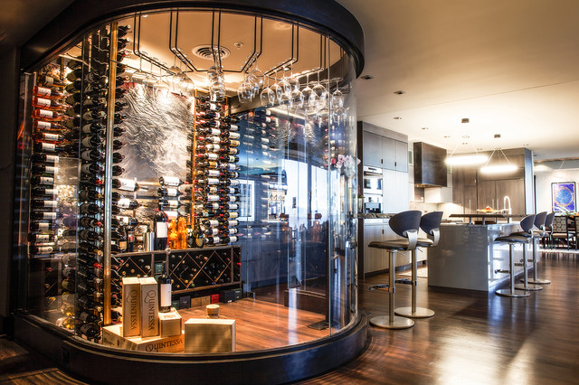 Wall Series Contemporary Wine Cellar Denver by VintageView Houzz IE