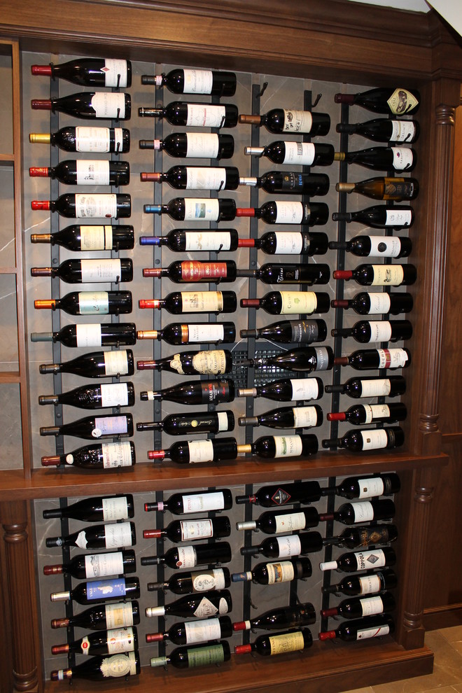 Walnut wine cellar Traditional Wine Cellar Toronto by Wm. E