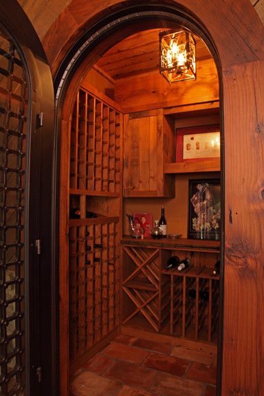 Rustic wine cellar in Minneapolis.