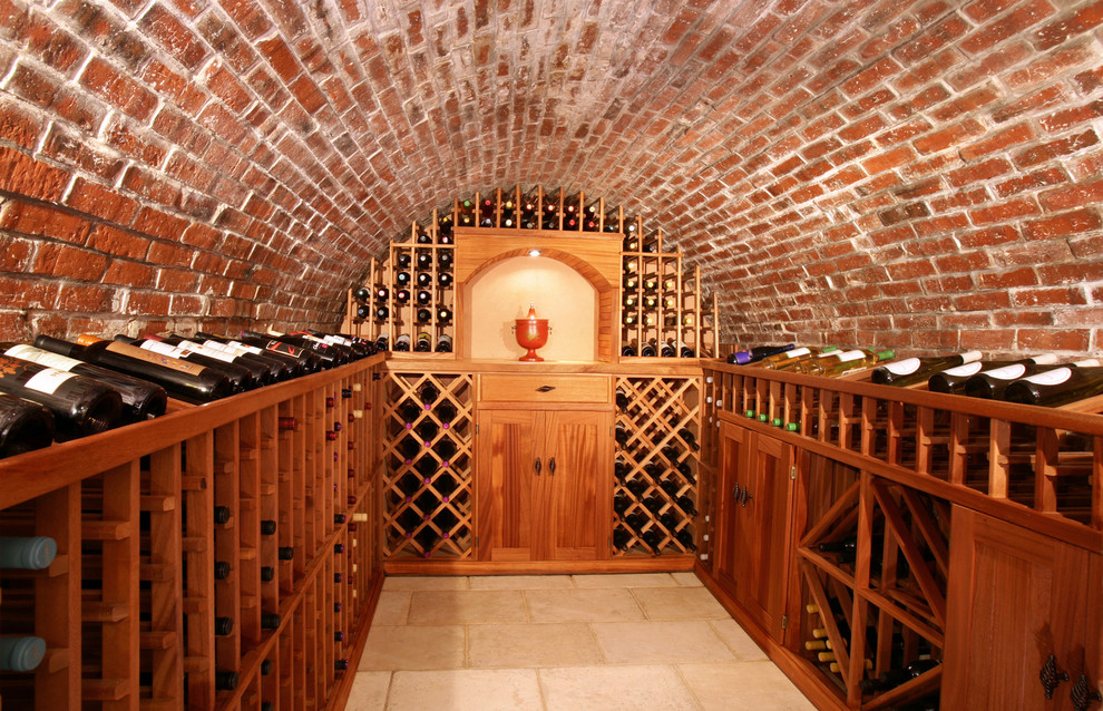 West Canton Street Wine Cellar Rustic Wine Cellar Boston by