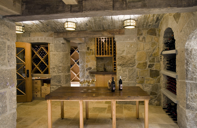 Inspiration for a classic wine cellar in Boston.