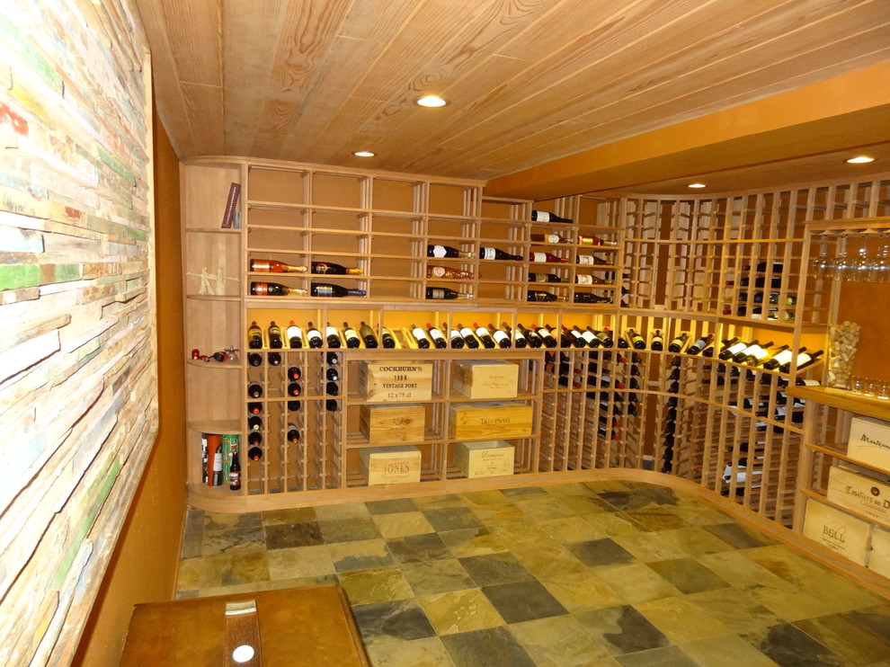Wine & Beer Cellar Traditional Wine Cellar San Diego by Vintage