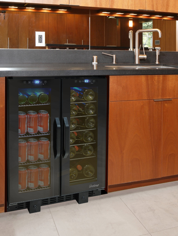 Wine and Beverage Cooler Modern Wine Cellar Los Angeles by