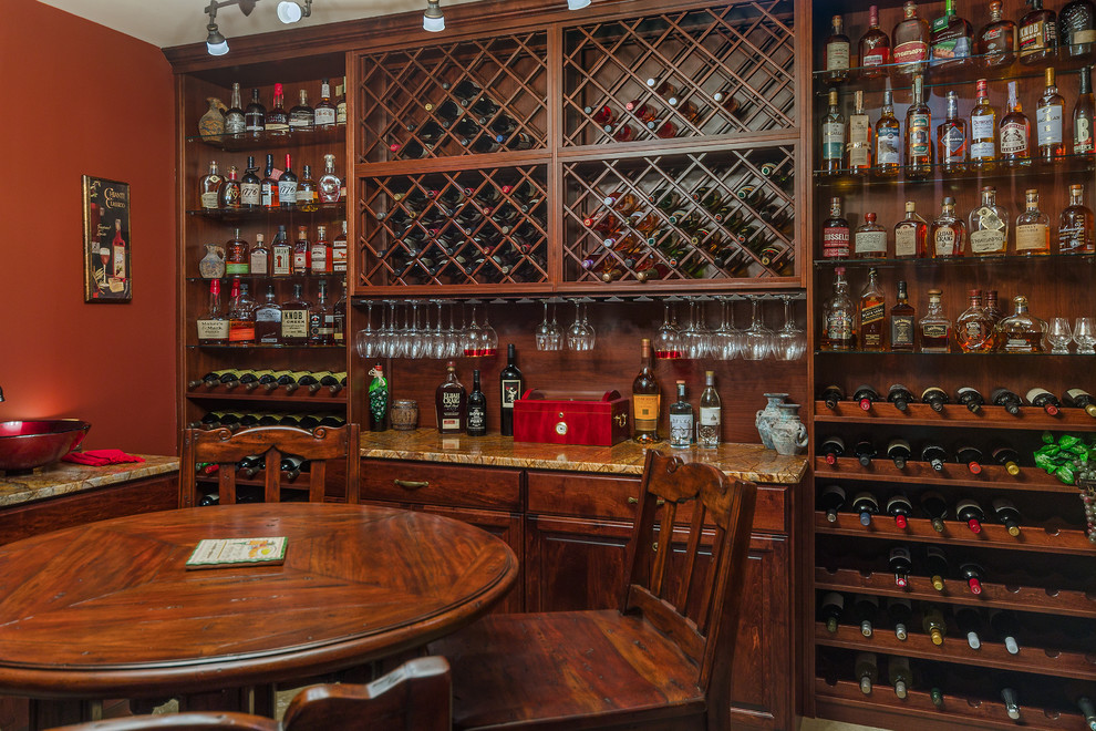 Wine & Bourbon Room Traditional Wine Cellar Richmond by Sue