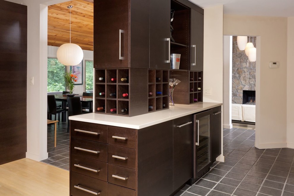WINE BAR IN KITCHEN Contemporary Wine Cellar Atlanta Houzz